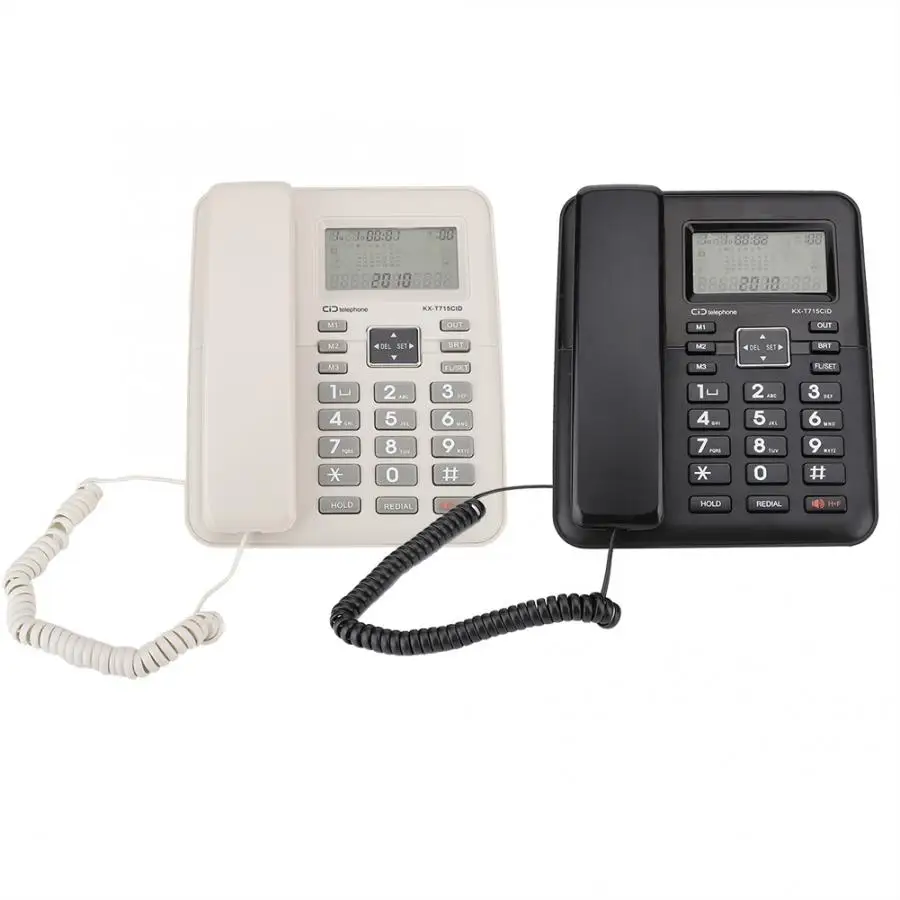 KX-715 звонящий ID шумоподавление скорость набора бизнес дома проводной телефон стационарный телефон