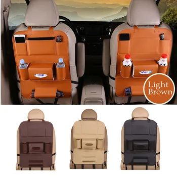 

car seat back leather Kids Anti child kick Mat Car Organizer Baby Car Seat Travel Bag Holder Hanging Bag interior accesories