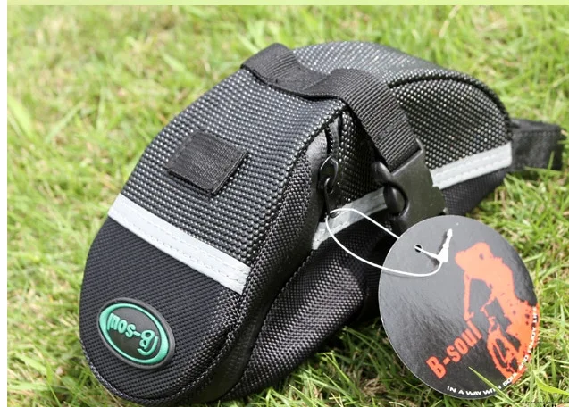 

3 Color de Nylon Bolsa de Bicicleta moto impermeable de almacenamiento de Bolsa de asiento de Bicicleta de cola trasera Bolsa de