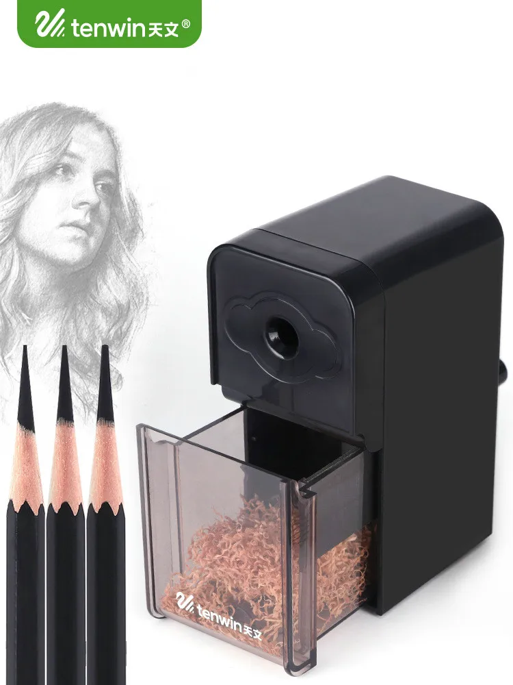 

TEN-WIN Hand-cranked Pencil Sharpener Replaceable Blade Multi-function Sharpener for School Office Stationary