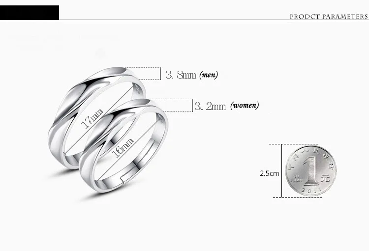Новинка 2018 кольцо для пар женщин и мужчин с волнистым переплетением