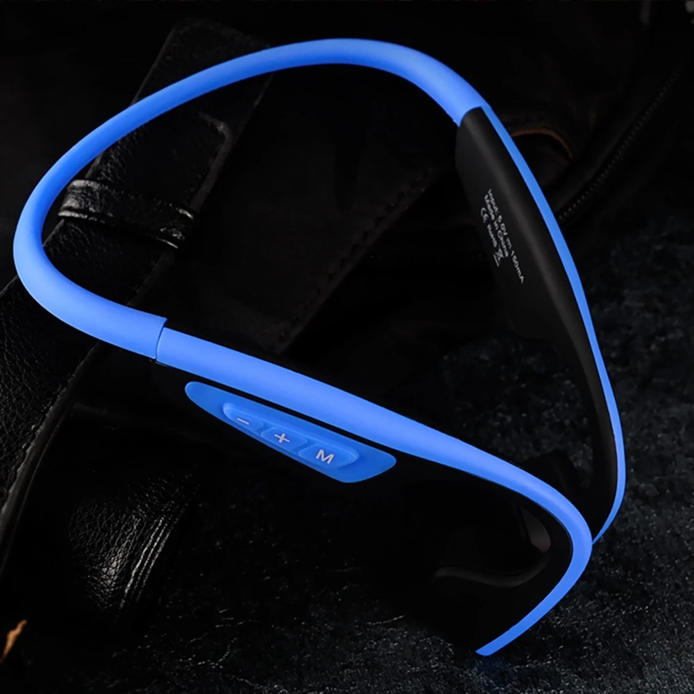 

Wholesale SZDLDT New arrival Titanium alloy earphone bone conduction bass stereo headphones with microphone headset casque audio
