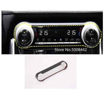 

Car front air conditioning outlet vent styling garnish middle switch cover frame trim 1pcs For Toyota RAV4 2019 2020