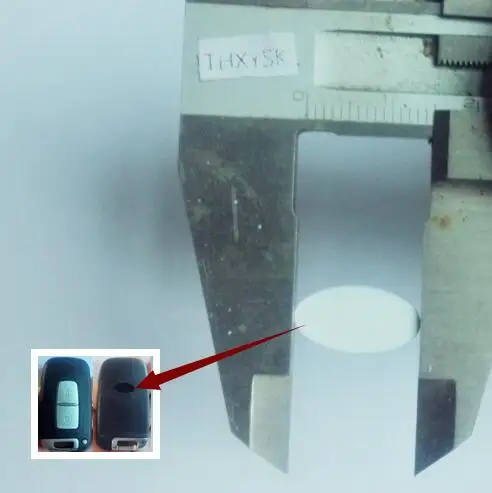 

15PCS/lot Replacement Car emblem insignia 14.5*7.5mm Aluminum DIY Silica gel sticker For HYUNDAI KEY LOGO