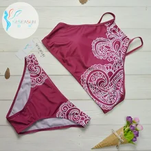 Seseasun brand new bikinis женщины из двух частей раздельный купальник пляж купальный костюм бразильские бикини установить женский низкой талией купальники