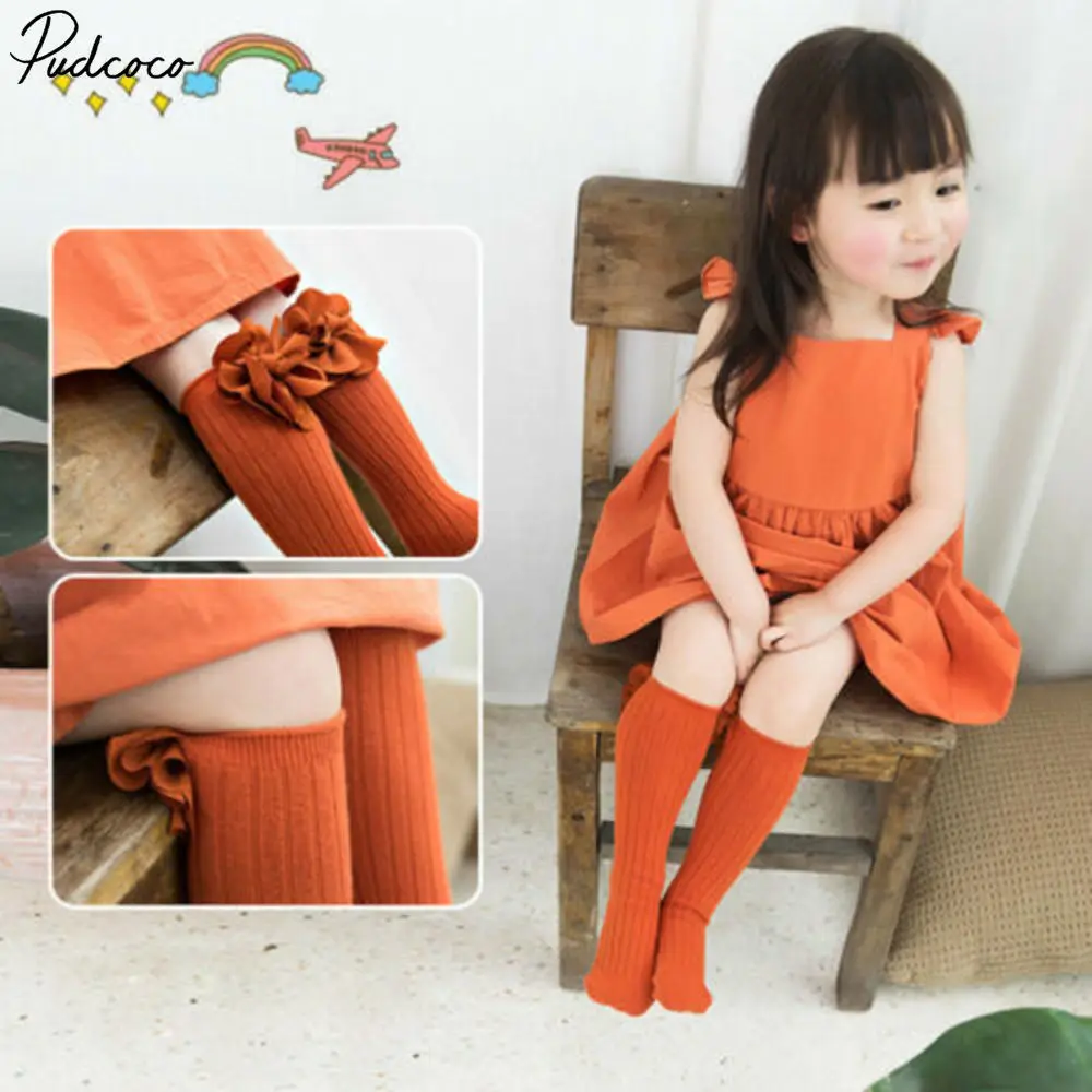 

Baby Kids Girls Infant Knee High Socks Stocking Cotton Leg Warm Leggings Hosiery