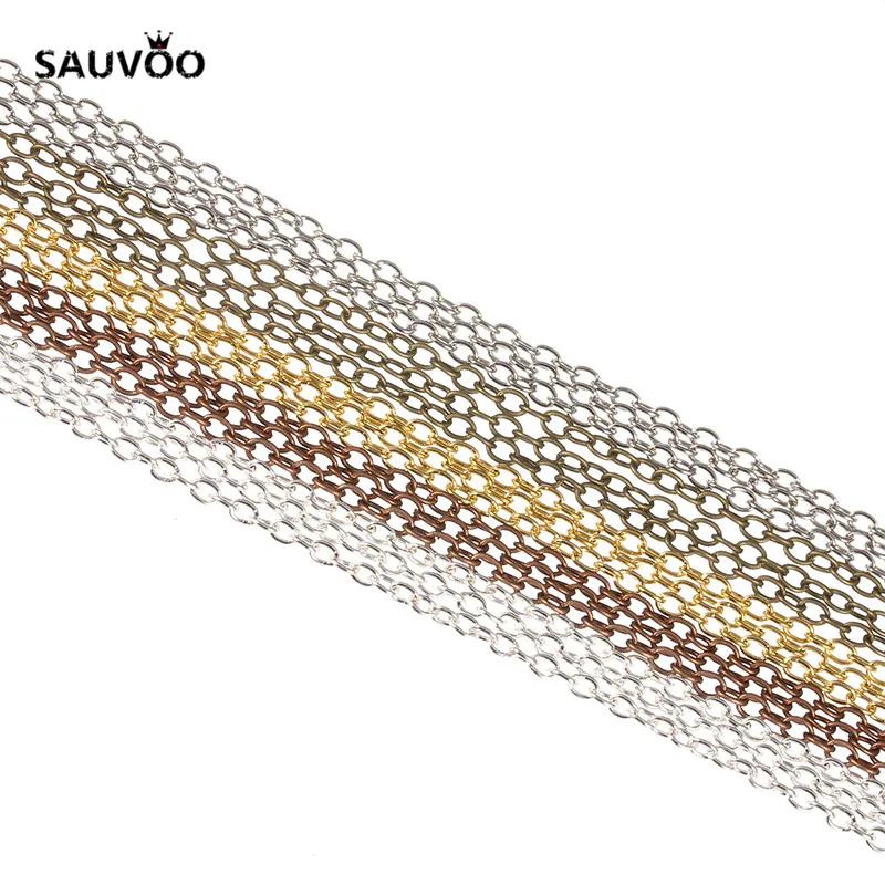 SAUVOO 10 м/лот железная металлическая флейта Ширина 2*3/4 ** 6/5*7/7*85 мм DIY Ювелирная