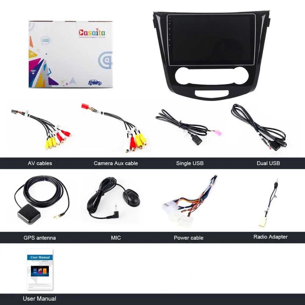 Perfect 10.2" 2.5D IPS Android 9.0 Car Radio for Nissan Qashqai Multimedia 2014 2015 2016 2017 GPS Octa-Core 4G Navigation Auto stereo 12