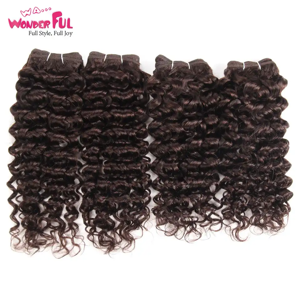 Indian Human Hair Bundles Kinky Curly 4 Bundles Pack 190 G Qne