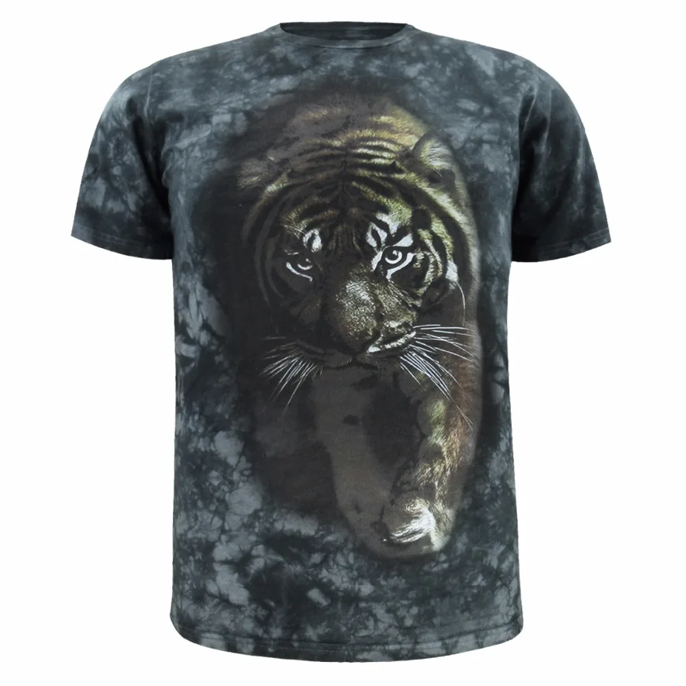 

Men Shark T-Shirts Adult Animal Costume Eagle Tiger Wolf Bear Tops