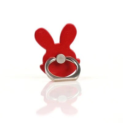 Кольцо на палец, подставка для мобильного телефона, смартфона, держатель для iPhone X, 8, 7, 6, 6S Plus, 5S, смартфон, IPAD, MP3, автомобильный держатель, подставка для samsung - Цвет: Red Rabbit