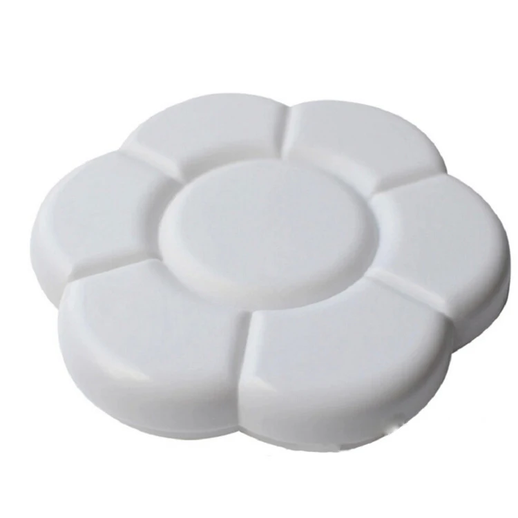 Color Palette 1 Plum Blossom Seven-grid Water-Powder Pigment Double Cover Diameter 16 cm Artistic Painting