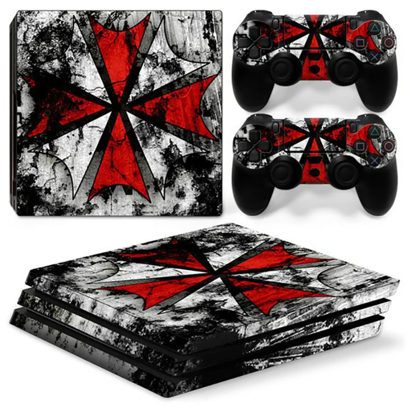 

Resident Evil Removable Vinyl Decal Cover For PS4 Pro Console And Controller Protective Skin Stickers For Sony Playstation 4 Pro