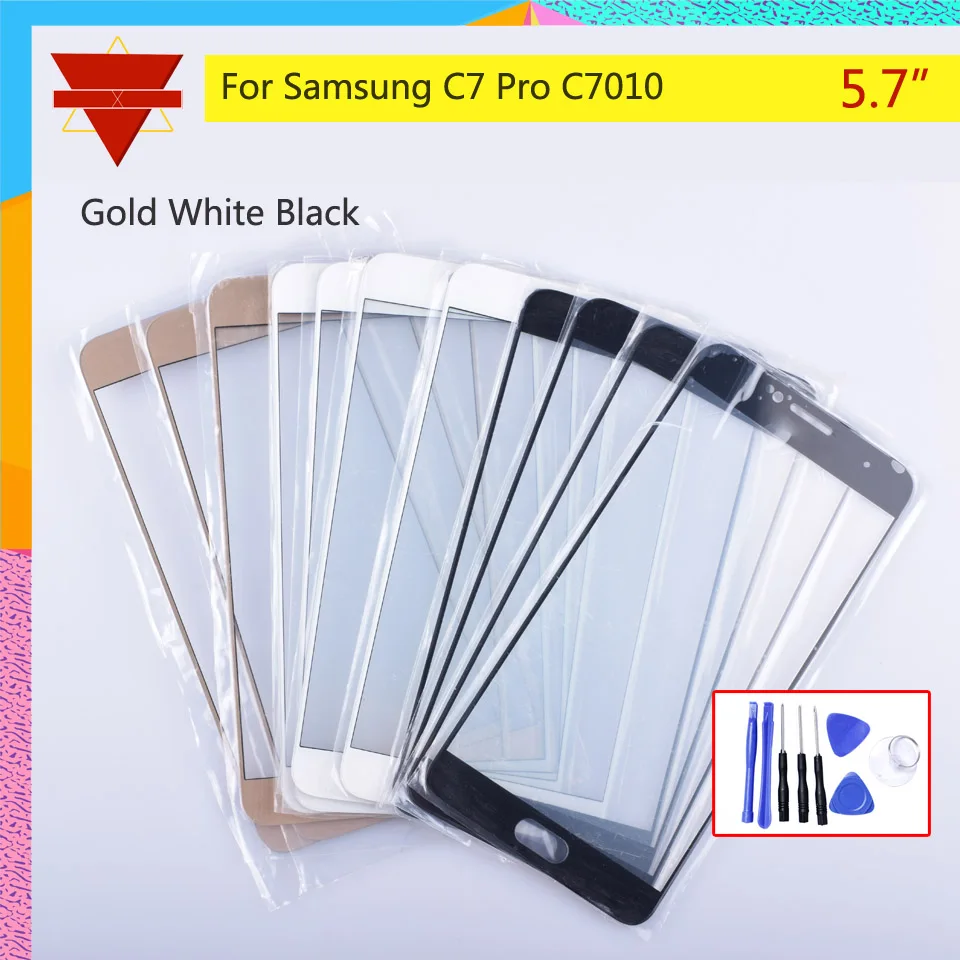 Для Samsung Galaxy C7 Pro C7010 SM-C7010 SM-C7010Z сенсорный экран Передний со стеклянной панелью