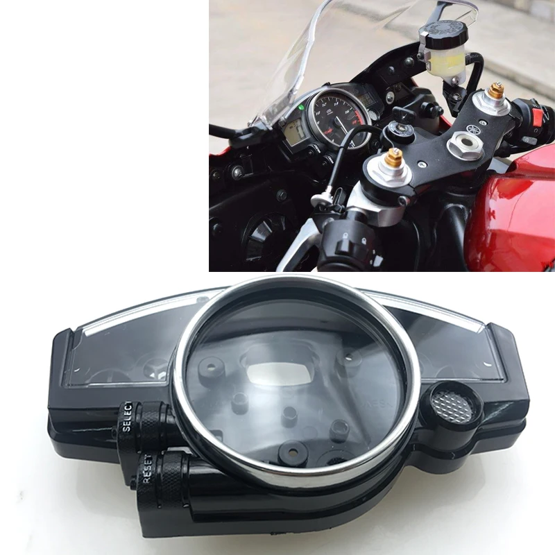 

Speed Meter Clock Instrument Case Gauges Odometer Tachometer Housing Box Cover For YAMAHA YZFR6 YZF R6 06 07 08 09 10 11 12