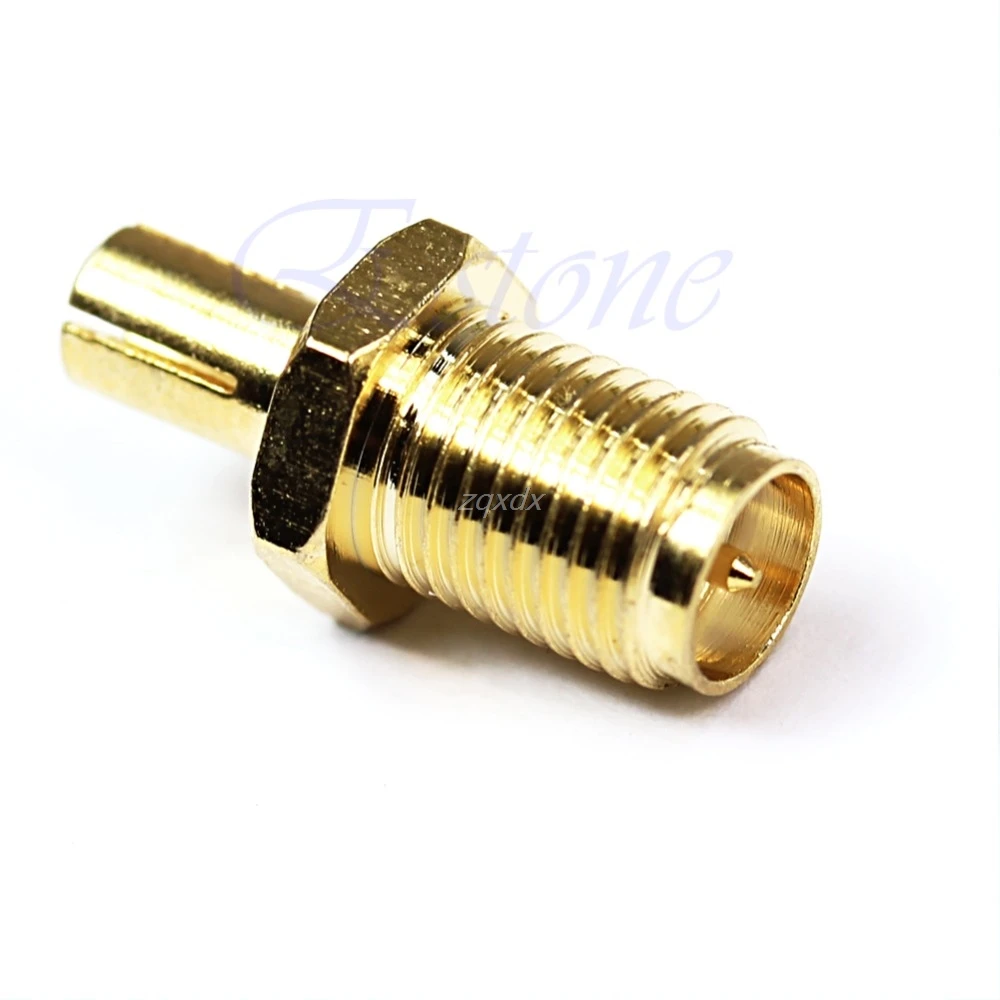 

TS9 To RP-SMA Female Adapter Converter RP SMA Jack Gold Drop ship