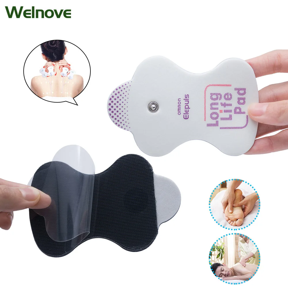 

10Pcs/5Pairs Omron Replacement Electrotherapy Long Life Electrode Pads Self-adhesive Patch Pens Pad with Sealed Bag D1106