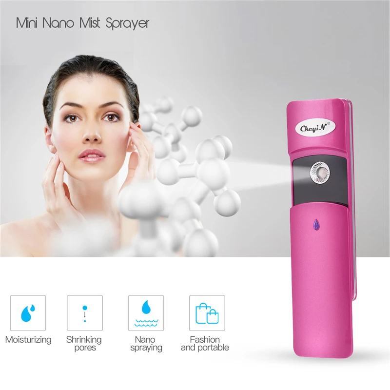 

Mini Nano Mist Sprayer Humidifier Skin Care Facial Steamer Beauty Machine Deep Moisturizing Portable Handy Face Spray Mister 41