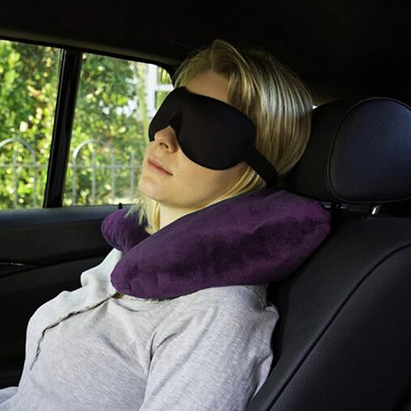 Черная 3D маска для сна 23*7,5 см легкая мягкая Контурная маска для сна Ночной уход дыхательный массажер Крышка для глаз регулируемый размер