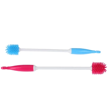 

1PCS Silicone Creative Bottle Brush For Baby Kids Bottles Scrubbing Cleaning Tool Kitchen Cleaner For Washing Cleaning