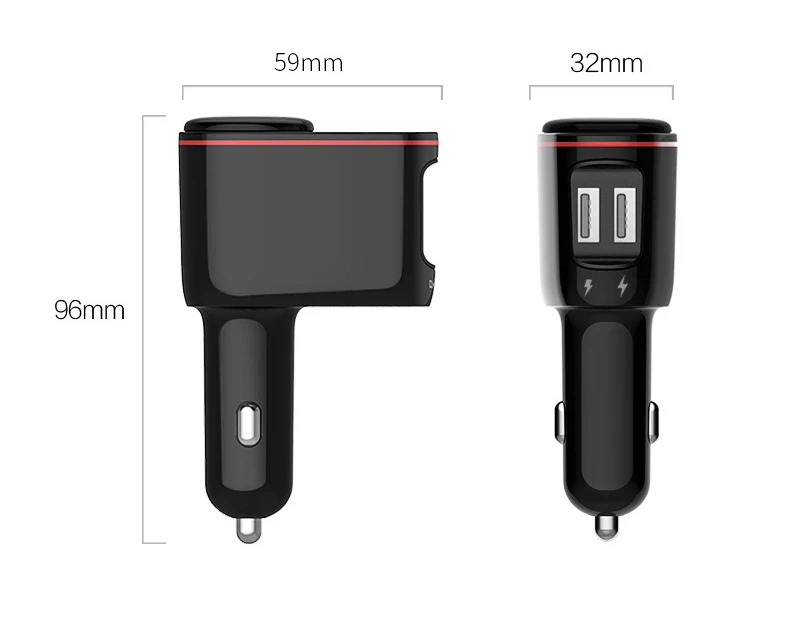 Автомобильное зарядное устройство 5.4A вспышка Быстрая зарядка qc3.0 Dual usb зарядное устройство мобильный телефон один для двух зарядных устройств Многофункциональное Универсальное зарядное устройство для автомобиля