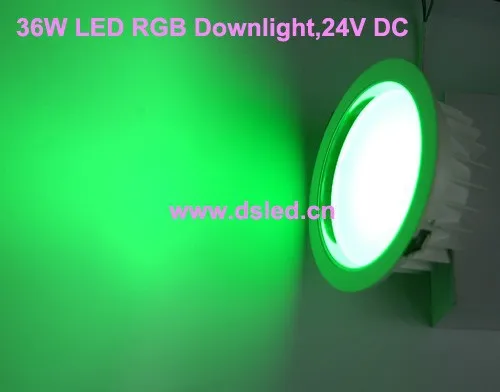Подходит к DMX, 6 Вт светодиодный RGB светильник, светодиодный RGB Встраиваемый свет, DS-CSL-61-36W-RGB, 24 В DC.12* 3 Вт RGB, постоянное напряжение, управление PWM