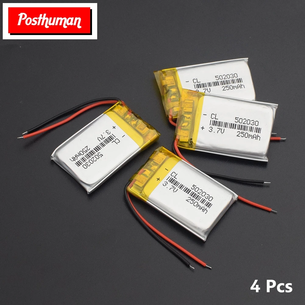 502030 Li-Po полимерная аккумуляторная батарея 3,7 V 250mAh литий-ионная батарея Lipo ячеек литиевая для MP3 MP4 спикера тахографа автомобиля dvr