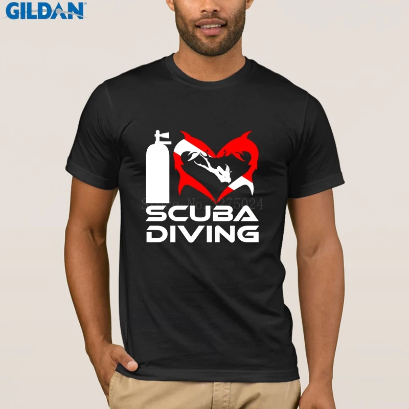 Unique Diver Scuba Men's Tshirt I Love Scuba Girl Edition T Shirt Mens