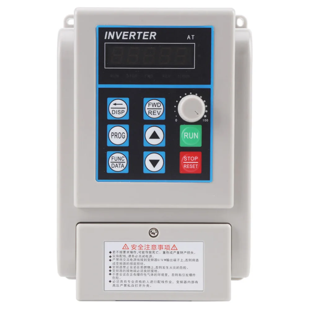 

1pc 1.5KW VFD Single phrase Speed Controller Frequency Converter AC 220V Variable Frequency Drive VSD Inverter Motor Drive