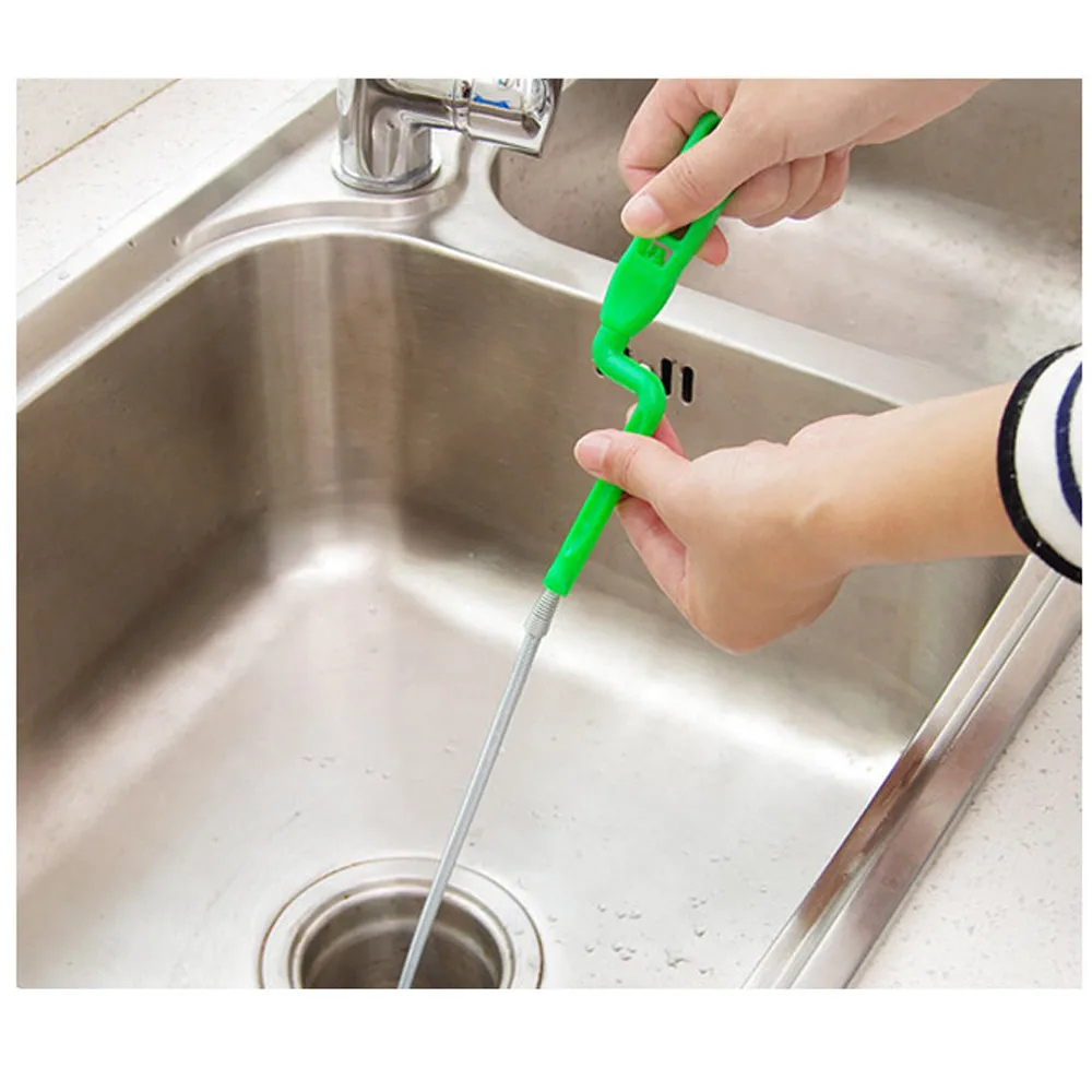 

Home Drain Cleaners For Bathroom kitchen 1pc Drain Starter Kit Flexible Drain for Shower Sink Bathtub Toilet Hair Removal LS*D