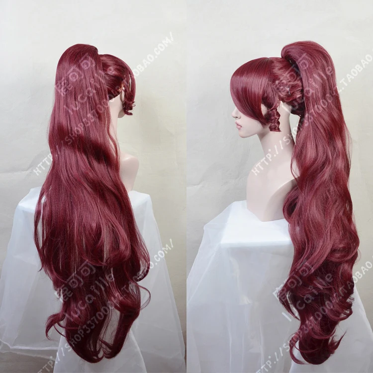 Принцесса Megara косплей парик Геркулес Мег длинные красные синтетические волосы для взрослых