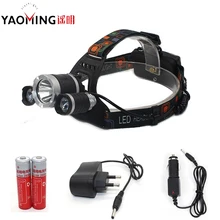 10000LM 3 светодиодный T6 фары фара освещение светодиодный налобный фонарь Факел Фонари рыбалка+ 18650 батарея+ Зарядное устройство велосипед свет
