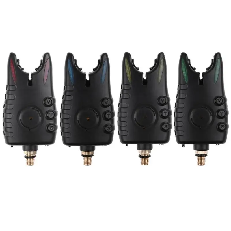 

8 LED Carp Fishing Bite Alarm Red Blue Yellow Green Light Adjustable Tone Volume Fish Bite Indicator Waterproof Fishing Tool New