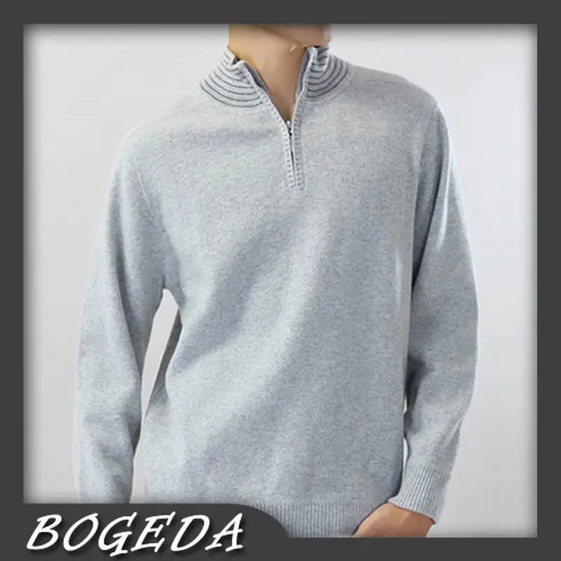 

Cashmere sweater Men's Pullover Thick Gray Green Hand-made Patchwork Natural fabric High Quality Stock clearance Free shipping