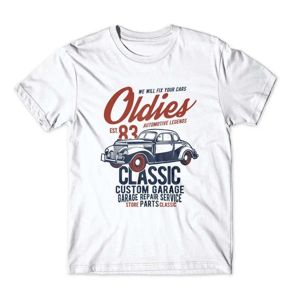 

Oldies Tshirt Classic Car Shirt 100% Cotton Premium Tee New Cool Casual pride t shirt men Unisex New Fashion tshirt