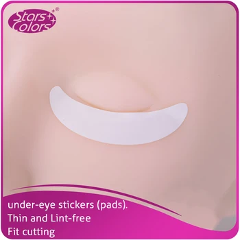 

140 pairs/bag makeup Eye Pads Eyelash Exercises Eye stickers Paper Lint free with shape bone eyelashes pads