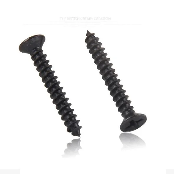 

M1.2x5 Self Tapping Screws Computer Screw Small Philips Countersunk Head Flat Black Steel Head Diameter 2mm Pack 1000