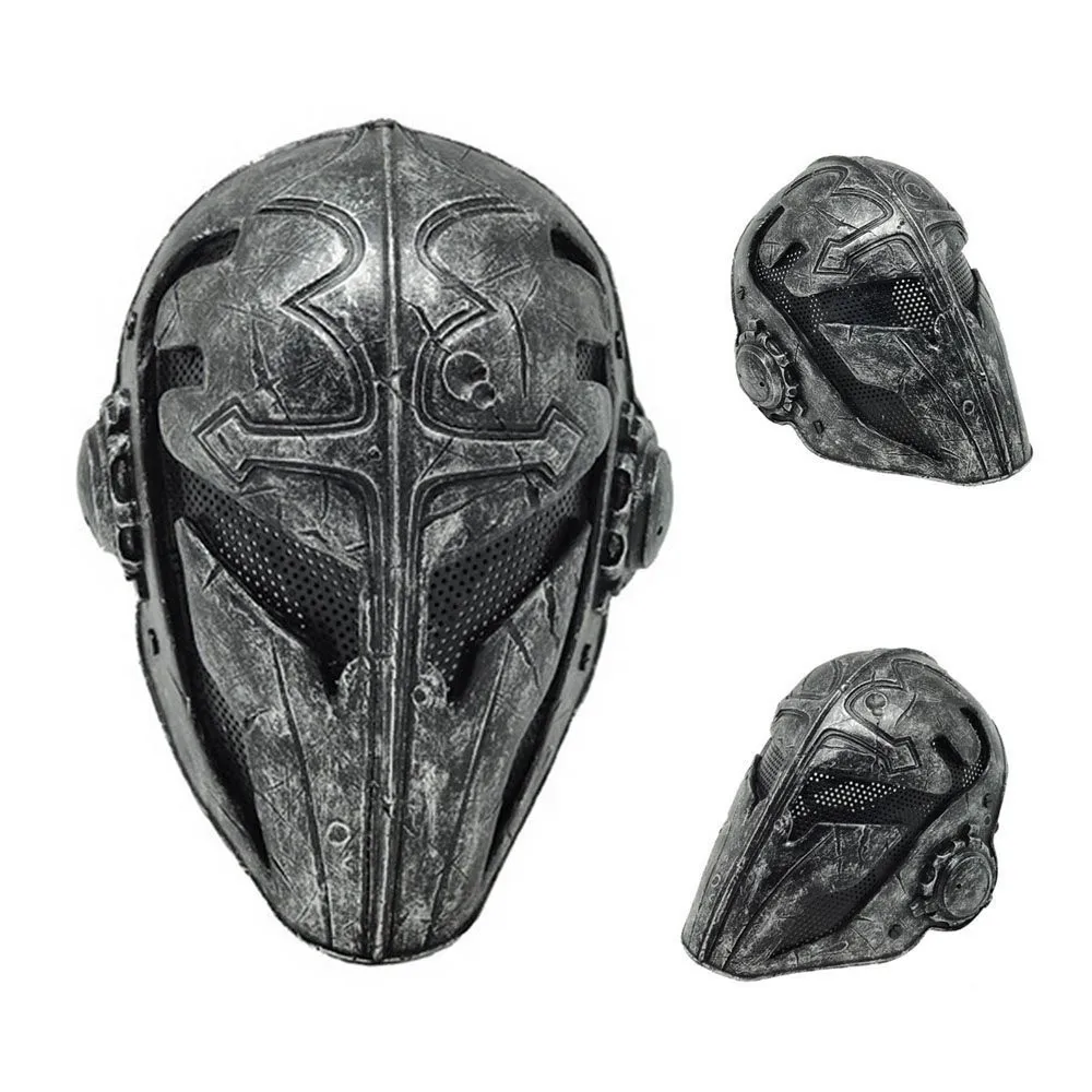 

Hot sale Cosplay Tactical Airsoft Full Face Protection Templar Mask CS Game Mask Knight Mask Templar for Men Party Masks Horror