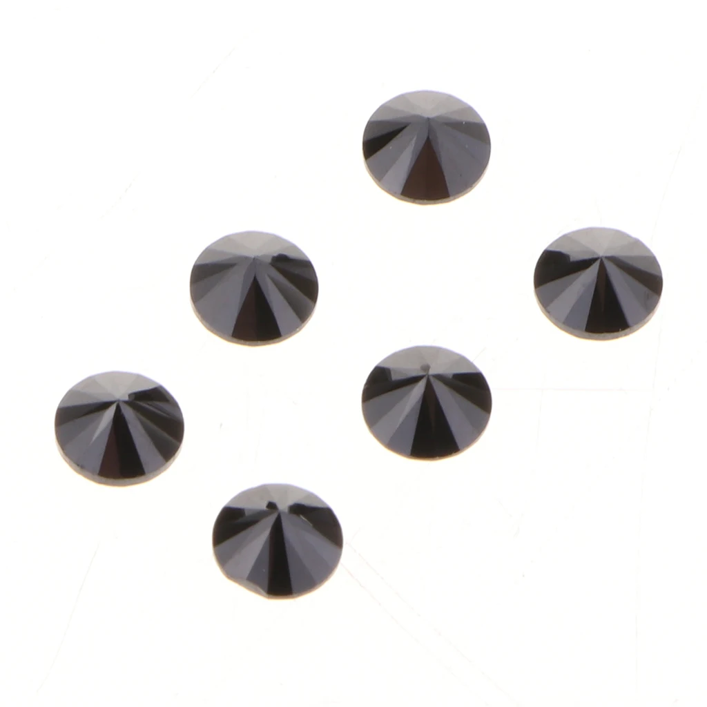 100pcs Zircon Diamond Crystal Faceted Loose Spacer Beads DIY Wedding Party 6mm Jewelry Charms Pendants Decorations