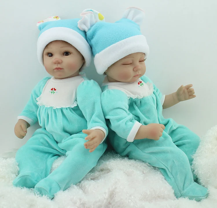 17 Inch Silicone Realistic Reborn Baby Dolls Newborn Doll ...