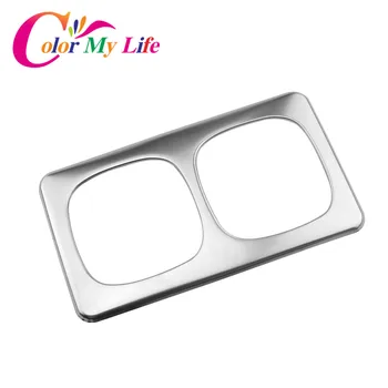 

Color My Life Stainless Steel Car Rear Water Cup Decorative Trim Cover Protection Trim Sticker for Nissan Qashqai J11 2015-2017