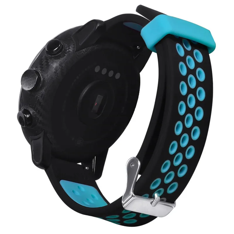 Huami Amazfit Stratos Pace 2 ремешок силиконовый двойной цветной ремешок Смарт-часы Быстрая установка для Xiaomi huami amazfit Pace 2 ремень