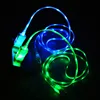 Micro USB Bright Data Line Cable Colorful emitting Charge Wire Led Luminous Tube USB Charging Cable 1M For iPhone 6S Android LED ► Photo 3/6