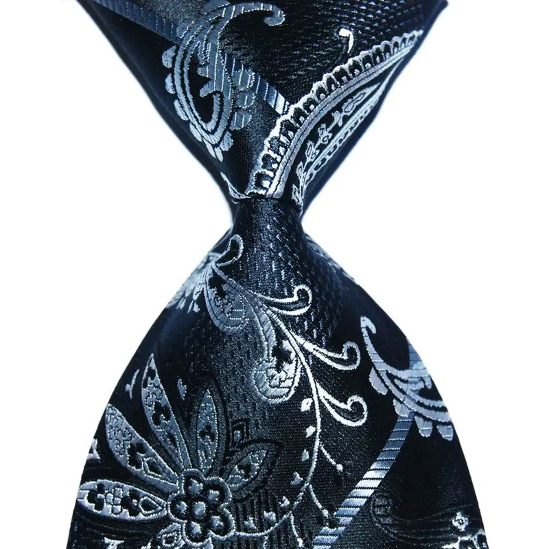Черный костюм галстук подарок для мужчин 10 см широкий мужской вязаный галстук шелковый модный жаккардовый тканый формальная одежда Бизнес Свадебная вечеринка - Цвет: A12