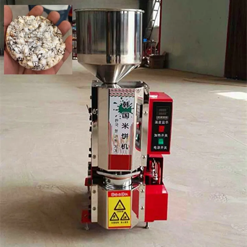 

5-10mm Thick Korea crispy rice cake making machine Customized Korea crispy rice cake puffed corn snacks making machine