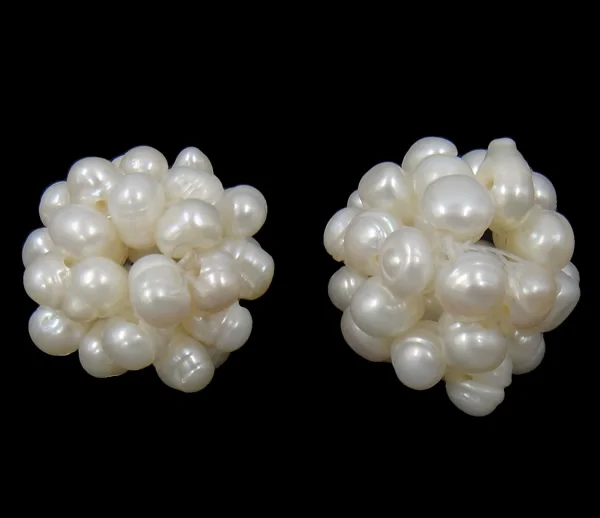 

YYW Ball Cluster Cultured Pearl Beads,Inspirational, Freshwater Pearl, Round, white, 18-20mm