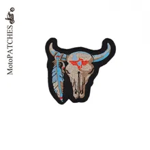 Перья таурены жилет для верховой езды одежда Локомотив назад мотоцикл вышитые пользовательские гладить на патч личности DIY для куртки