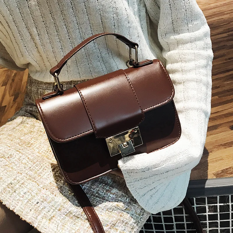 

Vintage New Fashion Korean Women Leather Simple Mini Handbag Crossbody Messenger Bag Lady Shoulder Bag Girls Casual Classic Tote