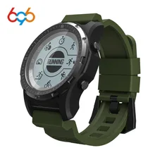 696 S966 gps Смарт-часы IP67 водонепроницаемые Смарт-часы монитор сердечного ритма температура мульти-Спорт Мужские Компас для бега спортивные часы