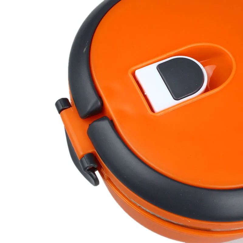 Квалифицированные один Нержавеющая сталь изоляция обеда порционная коробка Bento для хранения еды контейнер сумка Слои Коробки для обедов оранжевый Коробки для обедов D36Au21